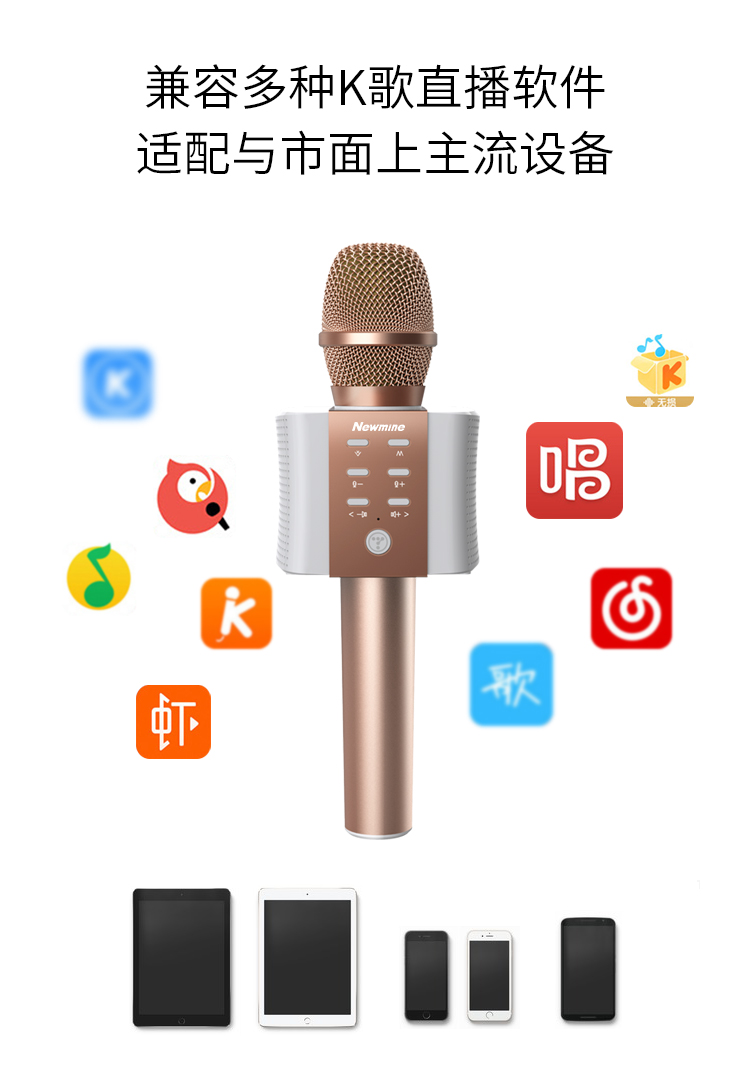 纽曼newmine 无线蓝牙手机主播麦克风