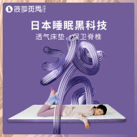 菠萝斑马 日本3D空气纤维护脊护腰可折叠床垫（150*200*5cm六折款）
