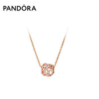 Pandora潘多拉925银镂空银河 玫瑰金色项链ZT0128