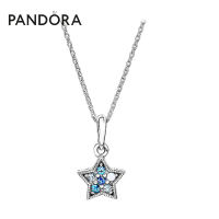 Pandora潘多拉耀目星辰925银锁骨项链ZT0125