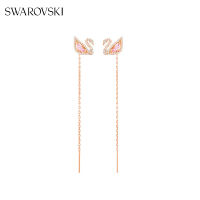 SWAROVSKI施华洛世奇一款三戴DAZZLING SWAN浪漫粉色天鹅耳环5469990