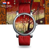 VanGogh梵高 瑞士原装进口 博物馆正版授权典藏系列石英手表- 开花的梅子