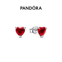 【Pandora潘多拉】红色心形耳钉292549C01