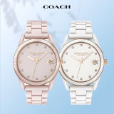 【COACH蔻驰】镶钻陶瓷表带石英防水女表36mm