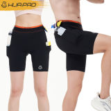 HUAPAO画跑 专业运动速干紧身四分压缩短裤