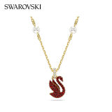 【SWAROVSKI施华洛世奇】红色珍珠元素天鹅项链56