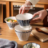 【Luna Isle觅月岛】日式釉下彩工艺斗笠碗拉面碗 