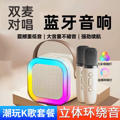 无线K歌小音箱（氛围灯音响+双麦）